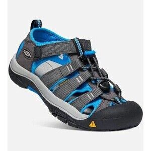 KEEN Newport H2 Closed Toe Water Sandals, Magnet/Brilliant Blue, 7 US Unisex BiG
